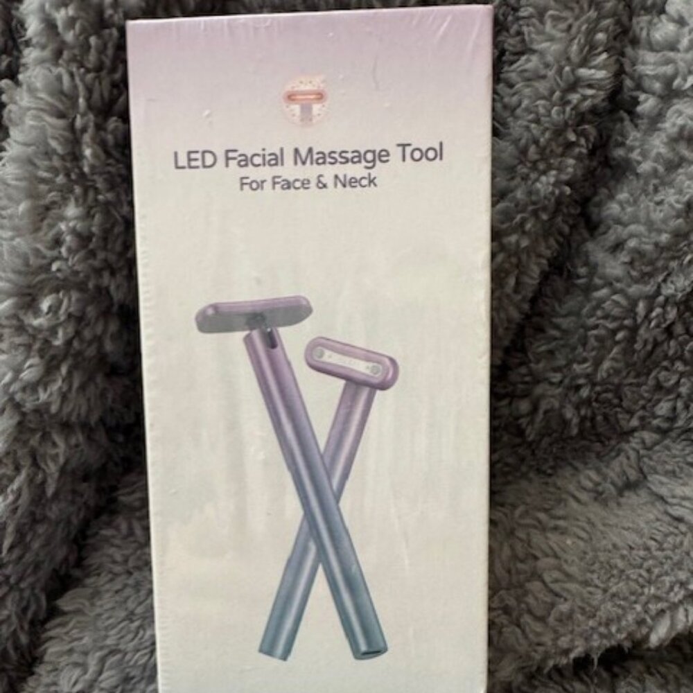 LED Facial Massage Tool For Face & Neck - New